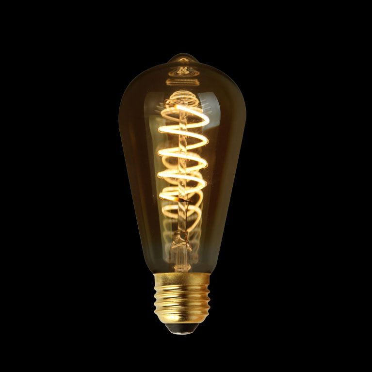 Kooldraadlamp LED Curl E27 3.8W